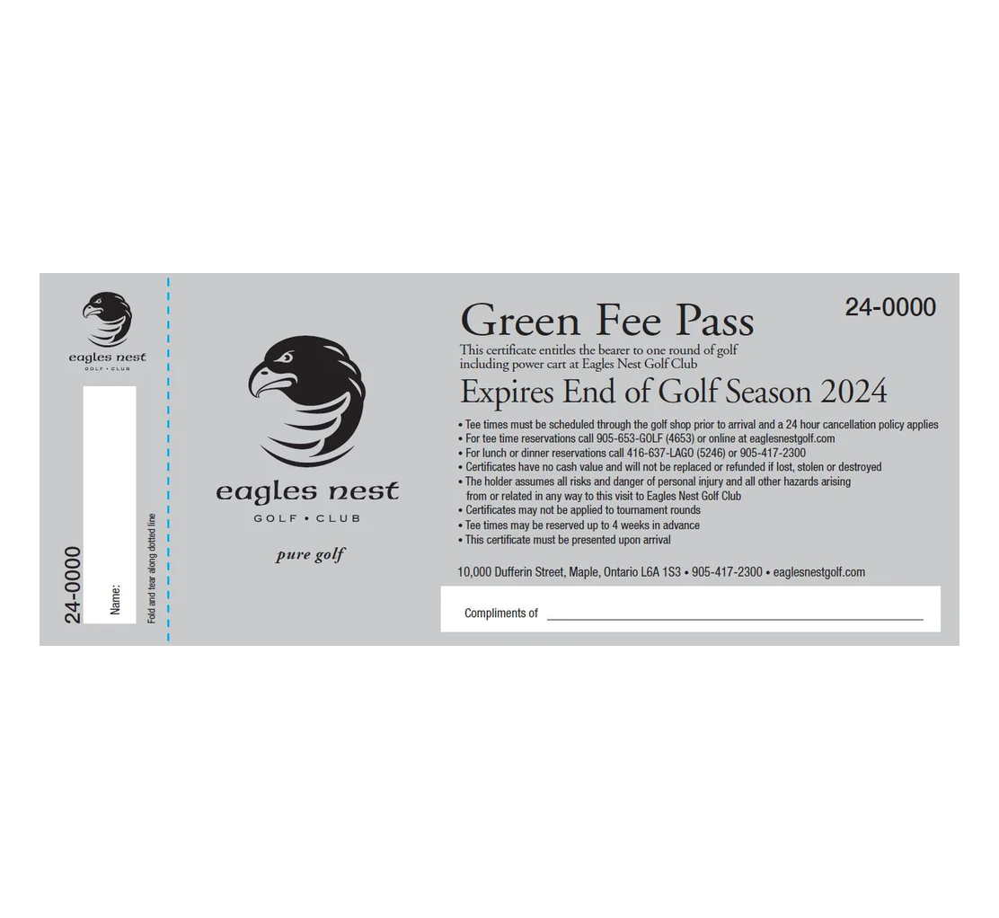 Green Fee Pass for 2024